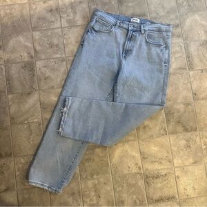 Kensie Jeans The Ella High Rise Straight Leg Light Wash Size 10